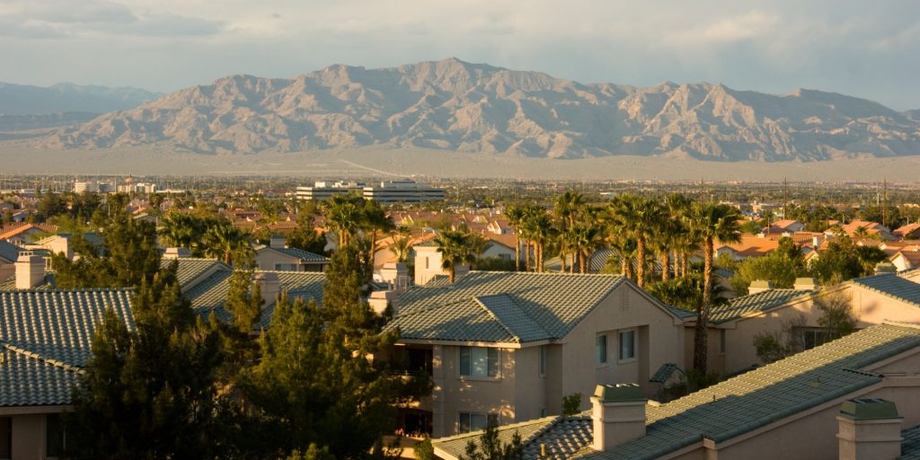 North View Las Vegas Mountain Range Mojave Desert Nevada, USA