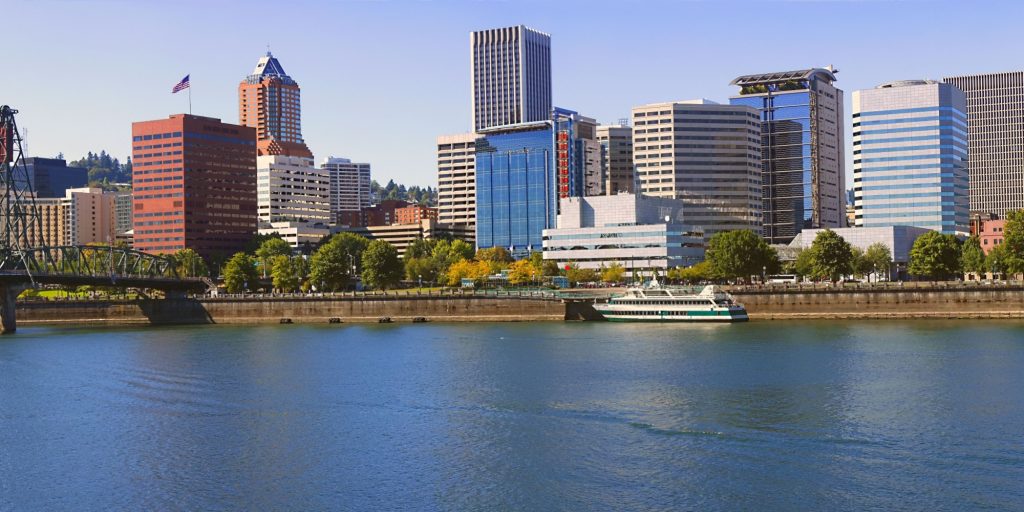 Portland Oregon Skyline, OR.